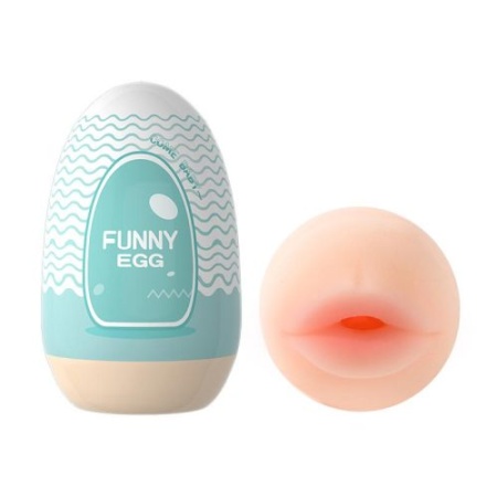 Карманный реалистичный яйцо - мастурбатор Funny Egg